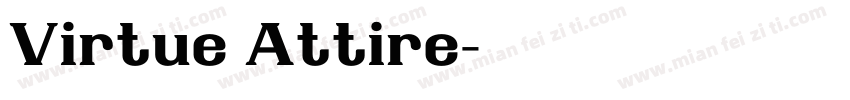 Virtue Attire字体转换